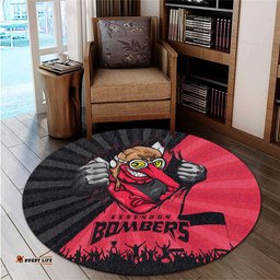 Amazing Aussie Essendon Breaking Through Fan Design Round Rug