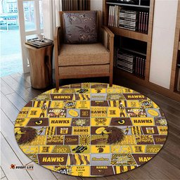 Amazing Aussie Hawthorn Legacy Of The Pride Comic Style Round Rug