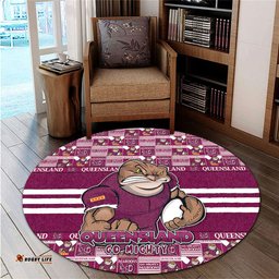 Amazing Aussie Queensland Maroons Champion���s Pride Comic Style Round Rug