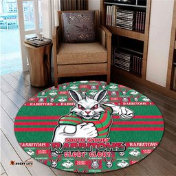 Amazing Aussie South Sydney Rabbitohs Champion���s Pride Comic Style Round Rug