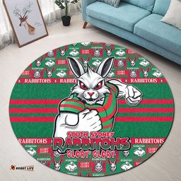 Amazing Aussie South Sydney Rabbitohs Champion���s Pride Comic Style Round Rug