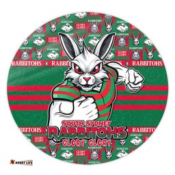 Amazing Aussie South Sydney Rabbitohs Champion���s Pride Comic Style Round Rug