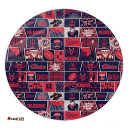 Amazing Aussie Melbourne Legacy Of The Pride Comic Style Round Rug