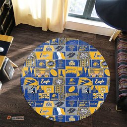 Amazing Aussie West Coast Eagles Legacy Of The Pride Comic Style Round Rug