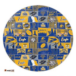Amazing Aussie West Coast Eagles Legacy Of The Pride Comic Style Round Rug