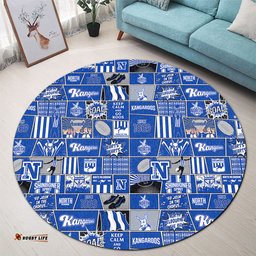 Amazing Aussie North Melbourne Legacy Of The Pride Comic Style Round Rug