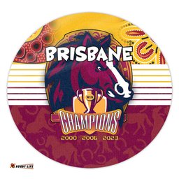 Amazing Aussie Brisbane Broncos Talent Win Games But Teamwork And Intelligence Win Championships With Aboriginal Style Round Rug