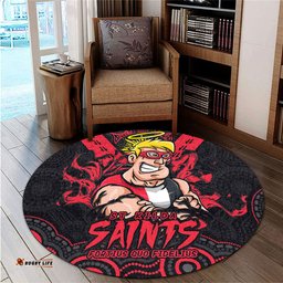 Amazing Aussie St Kilda Ripped Legacy Of The Game Round Rug