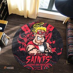 Amazing Aussie St Kilda Ripped Legacy Of The Game Round Rug