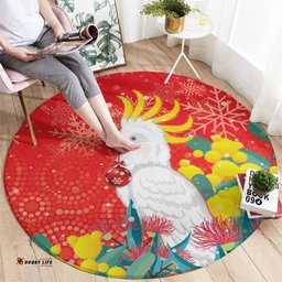 Sulphur crested Cockatoo Christmas Round Carpet Australia Gumtree With Golden Wattle