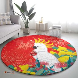 Sulphur crested Cockatoo Christmas Round Carpet Australia Gumtree With Golden Wattle