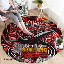 Essendon Bombers NAIDOC Week 2024 Round Carpet Mascot Football