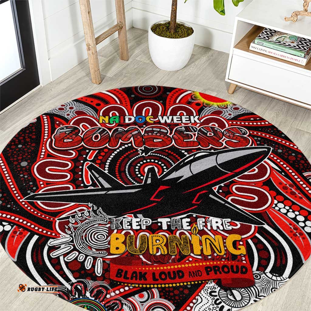 Essendon Bombers NAIDOC Week 2024 Round Carpet Mascot Football