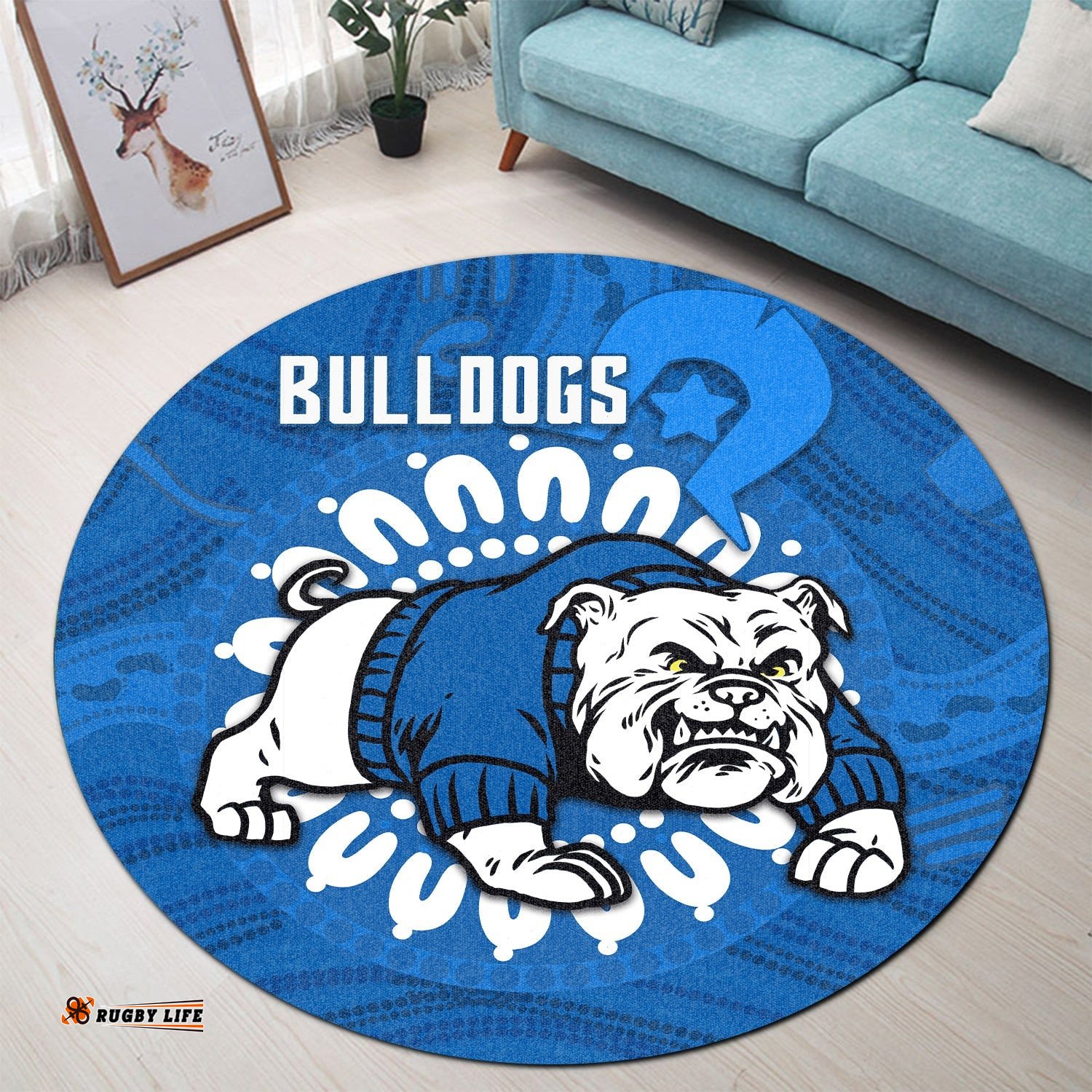 Bulldogs Naidoc Round Carpet Indigenous