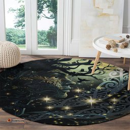 New Zealand Matariki Tupuarangi Round Carpet Ng Kai o te Rangi
