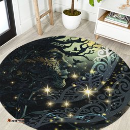 New Zealand Matariki Tupuarangi Round Carpet Ng Kai o te Rangi