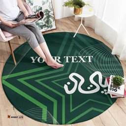 Custom Pakistan Cricket Round Carpet Go Shaheens Sporty Version