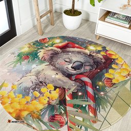 Have A Koala ty Christmas in July Round Carpet
