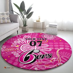 Custom Sixers Cricket Indigenous Round Carpet Inspirations