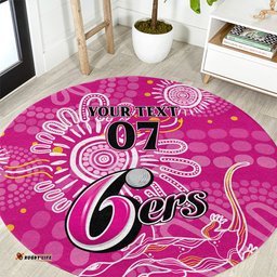 Custom Sixers Cricket Indigenous Round Carpet Inspirations