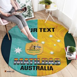 Custom Pride Month Matildas Round Carpet Australia Til Its Done Mixed Color