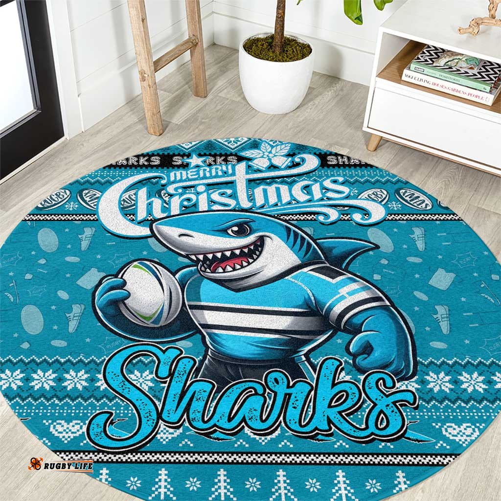 Sharks Rugby Xmas Round Carpet Australia NRL Mascot