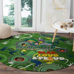 Personalised NAIDOC Week 2024 Raiders Round Carpet Australia Fire Burning DT02
