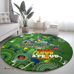 Personalised NAIDOC Week 2024 Raiders Round Carpet Australia Fire Burning DT02