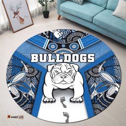 Australia Bulldogs Rugby Round Carpet Indigenous Survival World