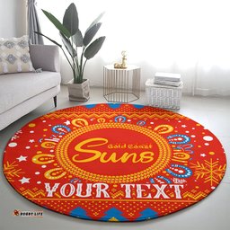 Custom GC Suns Football Round Carpet Christmas Vibe 2023