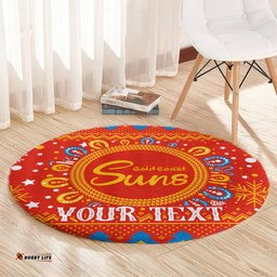 Custom GC Suns Football Round Carpet Christmas Vibe 2023