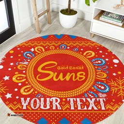 Custom GC Suns Football Round Carpet Christmas Vibe 2023