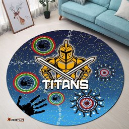 Naidoc Titans Round Carpet Gold Coast Aboriginal
