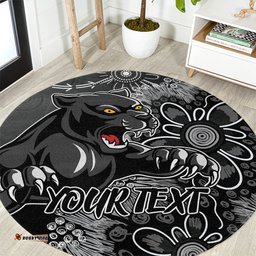 Personalised Panthers NAIDOC Week 2024 Round Carpet Aboriginal Fire Burning Sparks