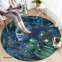 New Zealand Matariki Tupuanuku Round Carpet Te W o te Hauhake
