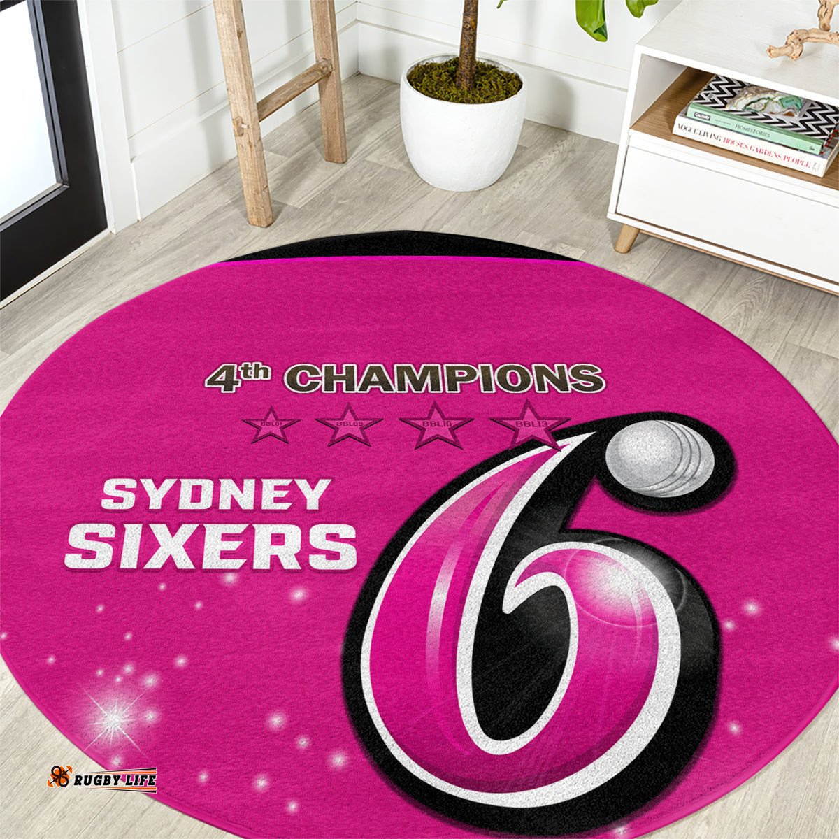 BBL Sydney Sixers Round Carpet 4th Champions 2024 New History