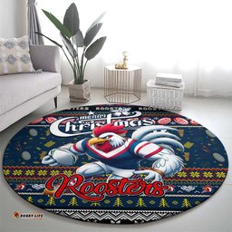 Roosters Rugby Xmas Round Carpet Australia NRL Mascot