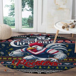 Roosters Rugby Xmas Round Carpet Australia NRL Mascot