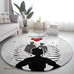 New Zealand ANZAC Day Round Carpet For The Nurse Lest We Forget