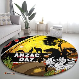 Dragons Rugby ANZAC Day Round Carpet Saints Rosemary Starry Night