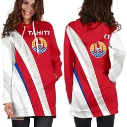 Tahiti Hoodie Dress Red K5