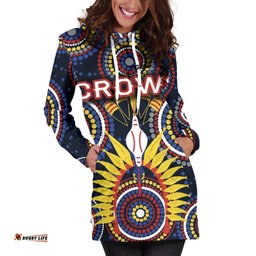 Adelaide Women's Hoodie Dress Original Indigenous Crows