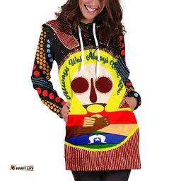 Aboriginal and Torres Strait Islander Women's Hoodie Dress Naidoc Style