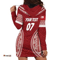 Personalized Mate Maa Tonga Rugby Hoodie Dress Ofa Atu Tonga