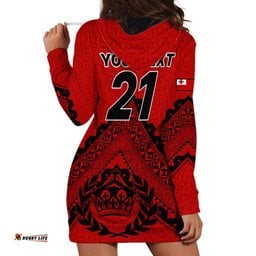 Custom Tonga Rugby Hoodie Dress Proud Tongan Ngatu Kupesi World Cup 2023 No2