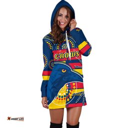 Adelaide Women Hoodie Dress Indigenous Crows