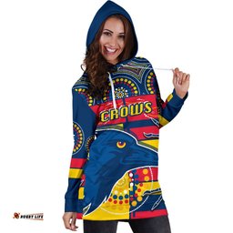 Adelaide Women Hoodie Dress Indigenous Crows