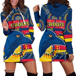 Adelaide Women Hoodie Dress Indigenous Crows