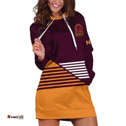 Brisbane Broncos NRL Hoodie Dress