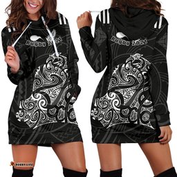 Aotearoa Super Rugby Women Hoodie Dress Maori Kiwi